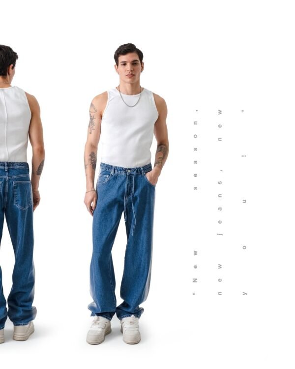 Baggy Relaxed Fit машки баги фармерки со опуштен крој