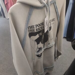 машки дуксер со качулка и принт