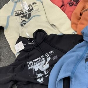 машки дуксер со качулка и принт