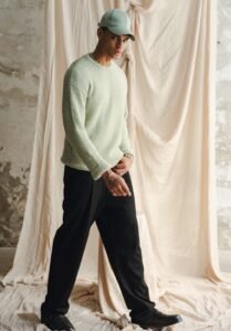 машка блуза во резеда боја со мека текстура